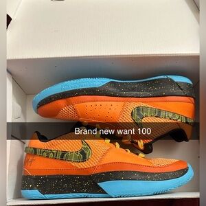 Nike Kids Orange and Blue Sneakers